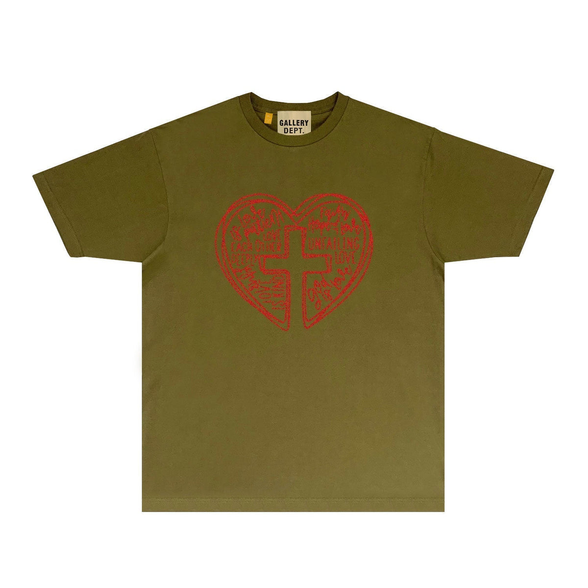 Gallery Dept T Shirt Retro Printed Loose Short-Sleeved Shirt