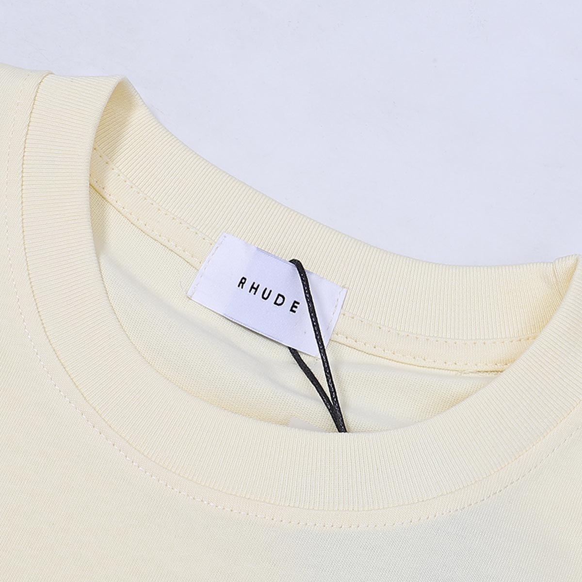 Rhude T-shirts Totem Badge Printing Cotton Casual Short Sleeve Men and Women