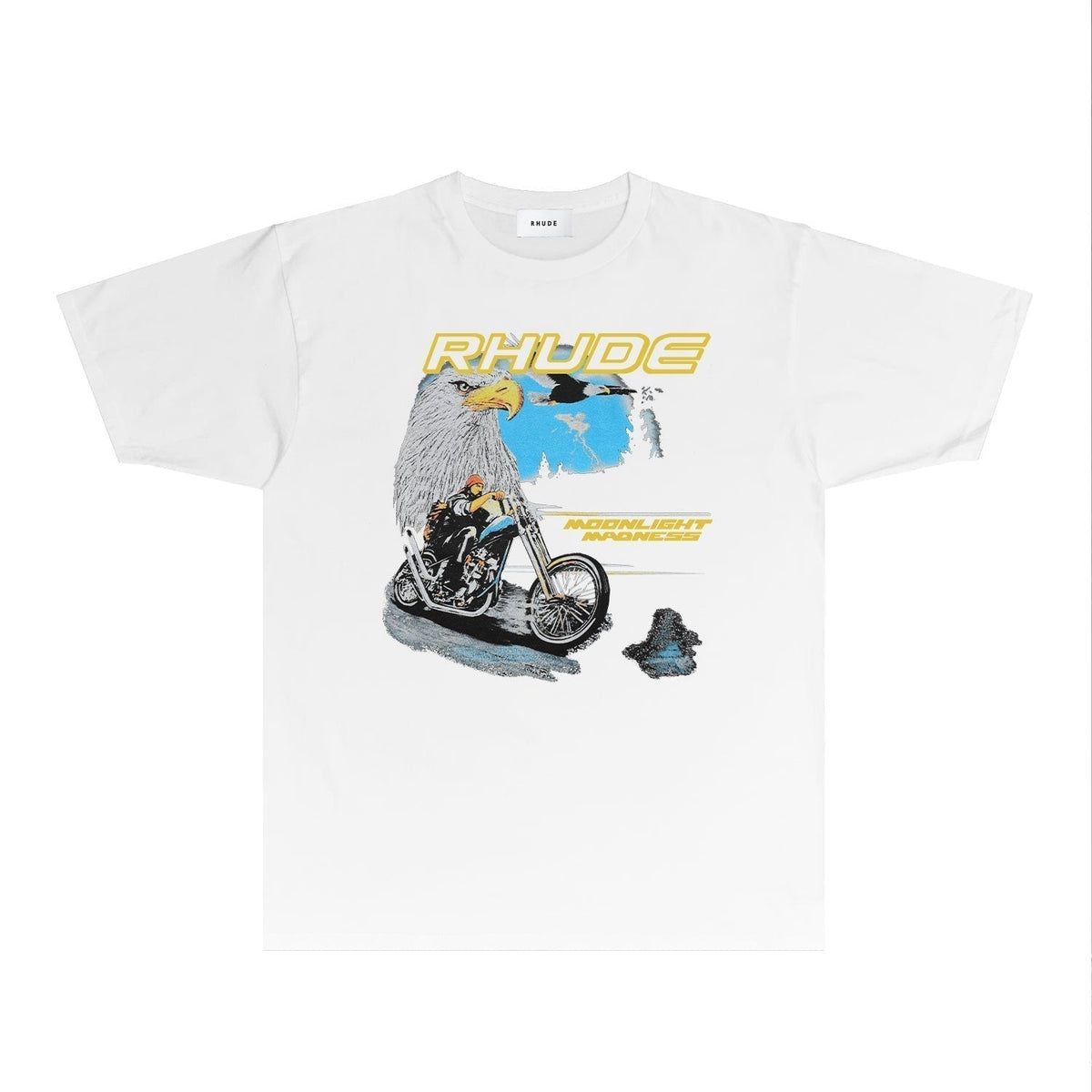 Rhude T-shirts Printed Trendy Pure Cotton