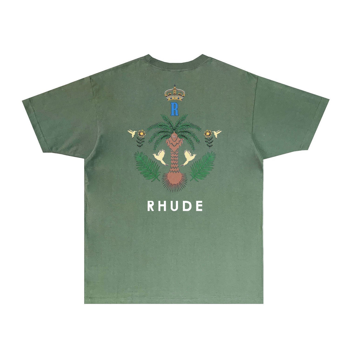 Rhude T-shirts Printed Trendy Pure Cotton