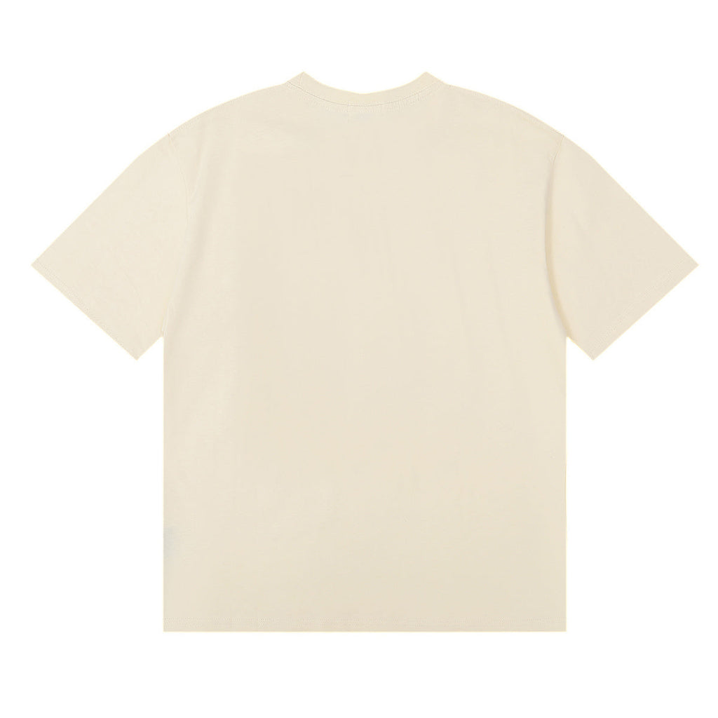 Rhude T-shirts Graffiti Printing Cotton Casual Short Sleeve Men and Women